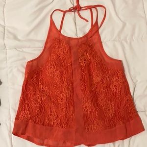 Coral tank top from boutique (fits like size small)